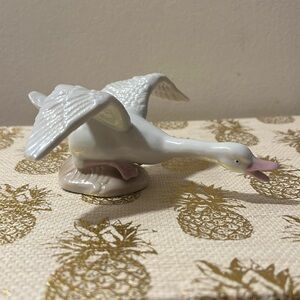 KPM Berlin Porcelain White Goose Figurine Delicate Features Soft